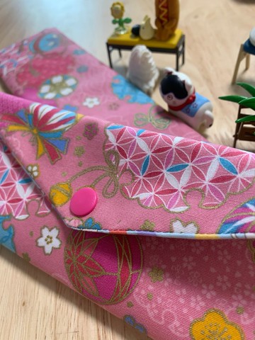 文青風環保純棉筷袋 浪漫金球 柔情粉 完美生活  日本 潮物 收納