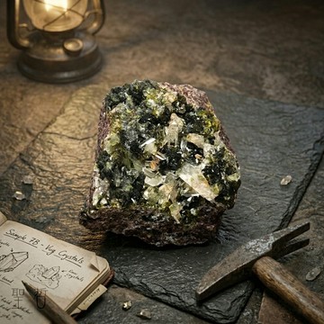 🌳四川綠簾石原礦0412-8號(Epidote) ~加速創造顯化的過程、釋放負面性、擁抱正面模式、散發吸引力