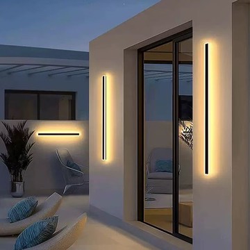 【台灣公司 可打統編】2025接電新款戶外防水防暴雨防水長條長條燈別墅防水外墻燈壁燈 m7213