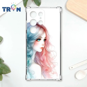TRON 三星 S22 Ultra 不愛笑的女孩 四角防摔 軟殼 手機殼