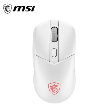 【MSI 微星】VERSA 300 ELITE 無線電競滑鼠 白色