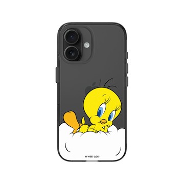 iPhone 16 Clear (相機按鈕) 酷墨灰 - 樂一通 Looney Tunes - 雲朵崔弟