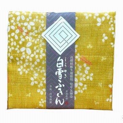 白雪ふきん　友禅ふきん　萩　1枚入り　蚊帳ふきん　台ふきん　奈良