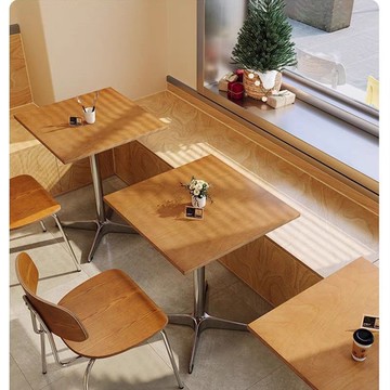 公司貨 超低價 復古海洋板商用酒吧餐廳咖啡廳民宿餐飲簡約網紅ins風奶茶店桌椅 快速發貨