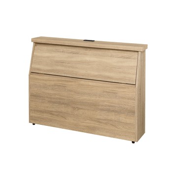 【顛覆設計】簡約插座床頭箱(單大3.5尺)梧桐色