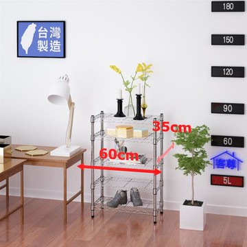 客尊屋-粗管小資型 35x60X90Hcm 銀衛士五層架