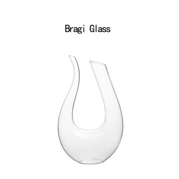 Bragi水晶玻璃網紅檔醒酒器U型豎琴炫彩歐式家用餐廳多紅酒醒酒壺