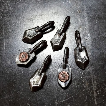 跋折羅VAJRA原創 龍鱗 手工純銀小吊墜 925銀配飾 粗獷復古項鏈墜