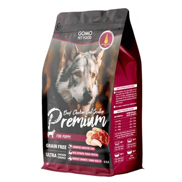 【GOMO】PREMIUM 幼犬無穀鹿野土雞｜1.9kg / 包