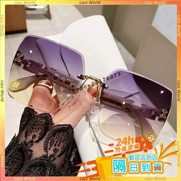 🚀隔日到貨🚀百搭墨鏡 太陽眼鏡 無框眼鏡 時尚眼鏡 韓版眼鏡 切邊太陽鏡 多彩無框 素顔墨鏡 太陽鏡 墨鏡 抗uv 眼鏡