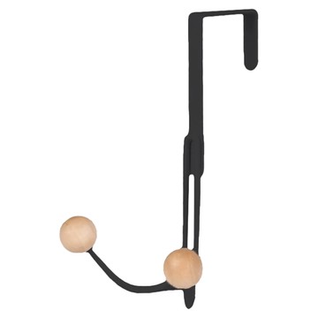 門後掛勾  多元收納  單勾/雙勾可選  雙勾黑色  1組