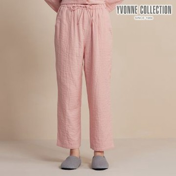 YVONNE 以旺傢飾 雙層紗長褲-薔薇粉（M/L）