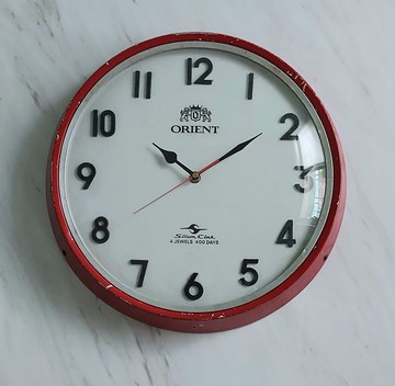 普普年代 • 法式工業風格 • 大尺寸鐵皮古董時鐘 氣勢非凡