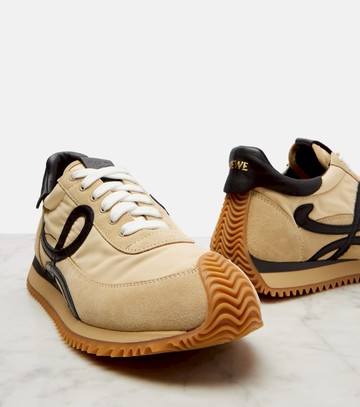 Loewe Flow Runner 2.0 suede-trimmed sneakers