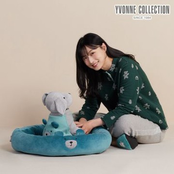 YVONNE 以旺傢飾 伯恩熊寵物窩-森林綠