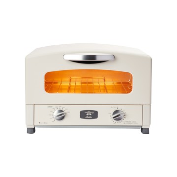 日本千石阿拉丁「專利0.2秒瞬熱」2枚燒復古多用途烤箱AET-GS13T