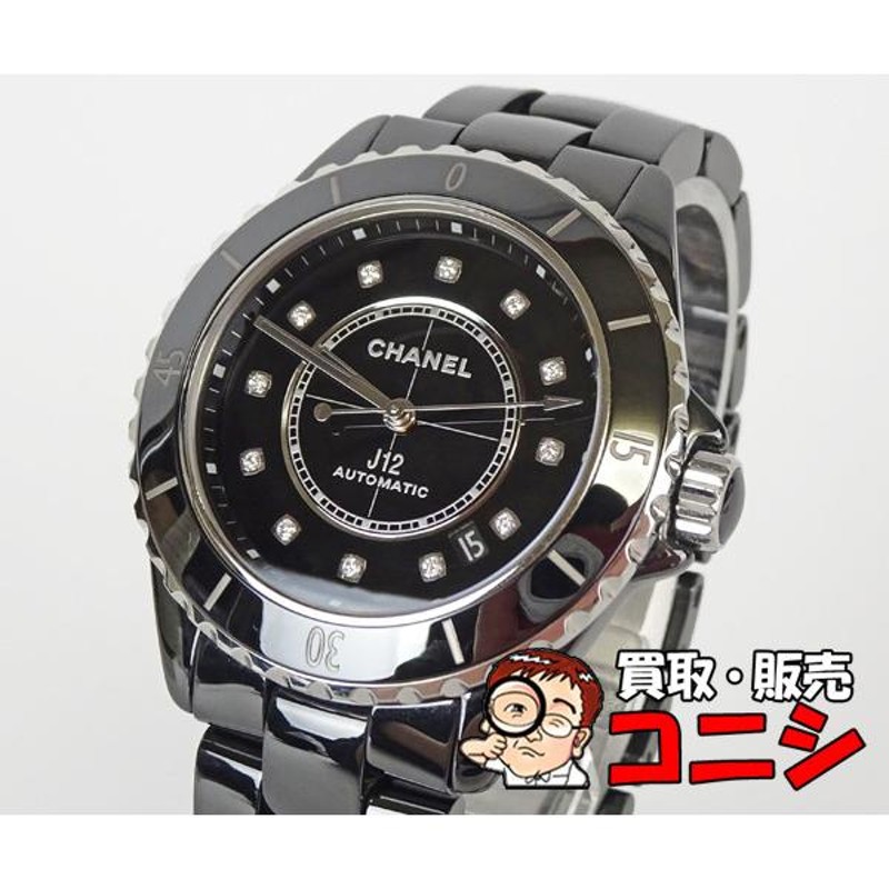 神戸の質屋】【CHANEL/シャネル】J12 腕時計 H5702 黒 ブラック ...