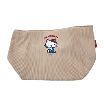 Skater Hello Kitty 燈芯絨 鋁箔保冷午餐袋  300 x 120 x 180mm  1個