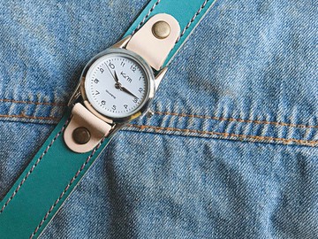 STITCH 清爽夏日味道 巧克力薄荷色 Stitch run 手錶 一鍵連接/分離 OK SRW-TBW-PA