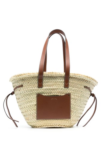 ISABEL MARANT - Cadix raffia tote bag - women - Calf Leather/Straw/Polyurethane - One Size - Neutrals