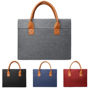 輕薄手提電腦包商務筆記本電腦公文包適用蘋果華為電腦包加印logo