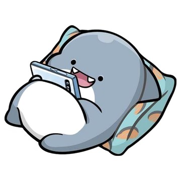 CCHING 青青文具 鯊西米 創意磁鐵 軟磁鐵、壓克力材質 1入  休憩  56 x 43 x 5mm