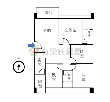 『櫻花家綻』三面採光∣雙衛浴開窗∣雙平面車位｜台中市烏日區三榮十五路