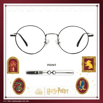 哈利波特 | 眼鏡造型款復古圓框眼鏡 經典黑