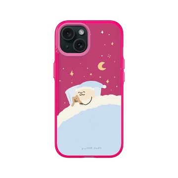 iPhone 15 Clear 粉漾桃 - 咻咻熊 XiuXiubear - 晚安泥