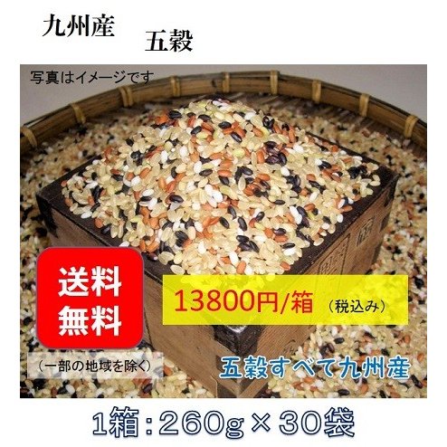 雑穀米　雑穀　九州産　五穀　260g×30袋