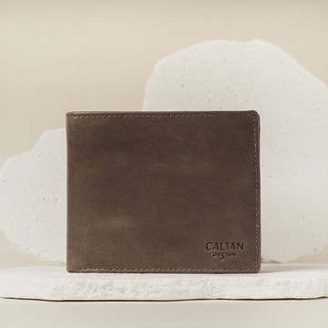 E7TH. 真皮輕薄對折零錢短夾(075236cl)