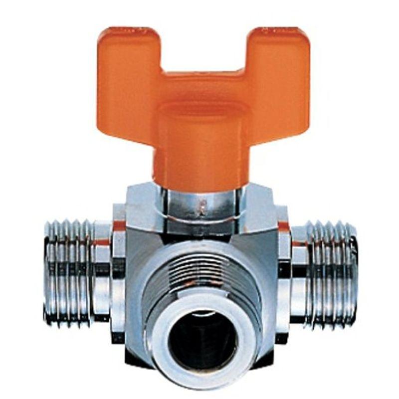 SANEI 切替ボールバルブ 水流切替え式 ハンドルワンタッチ着脱式 呼び13 JV6313 LINEショッピング