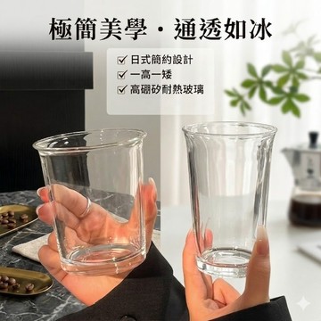 現貨《玻璃杯 5W2】輕奢玻璃吸管杯 ♥ 附蓋玻璃杯 透明水杯 咖啡杯 牛奶杯 直飲杯 果汁杯 居家飲料杯 高顏值水杯
