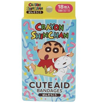 【震撼精品百貨】蠟筆小新_Crayon Shin-chan~小新可愛圖案OK蹦(盒裝/18枚)歡樂*30230
