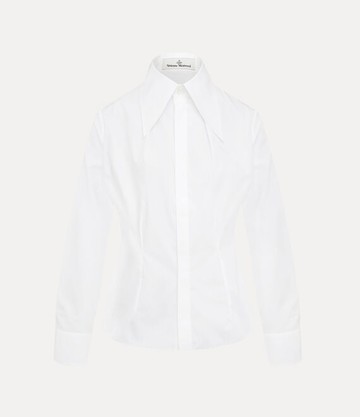Vivienne Westwood Violin Tuxedo Shirt Cotton White 42 Women