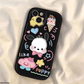 帕恰狗 蘋果 手機殼 iphone x 13 max 7 14 12 8 11 pro plus 卡通 防摔 情侶 殼