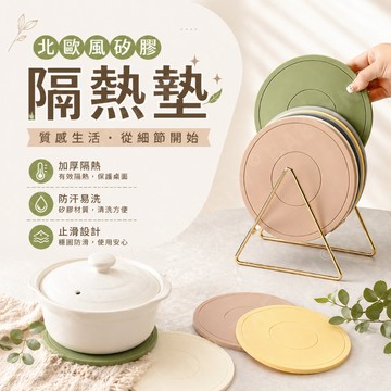 [現貨隔日配 隔熱防滑再升級] 矽膠隔熱墊 隔熱墊 餐桌墊 杯墊 餐墊  [HM02]