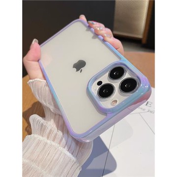 高檔奢華新款適用于蘋果15手機殼iphone13炫彩色透明16簡約12的高級感15promax網紅防摔14鏡頭全包女13保護套
