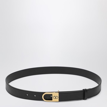 Black Vlogo Signature belt