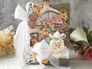 廚房雜誌風手帳 手工製作 空白 6*5 英吋 烹飪食譜筆記本