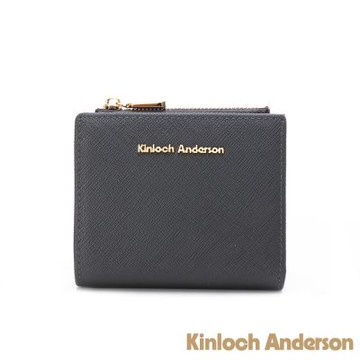 【金安德森】Enid 經典壓釦式短夾-夜礦灰