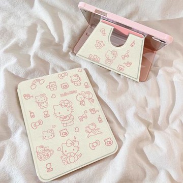 線條貓咪適用oppopad4pro保護殼pad5新款360旋轉pad3平板套oppo小清新oppoair2可愛卡通簡約oppopadair2女ins