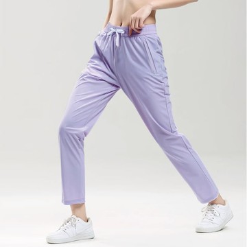 中大尺碼 長褲 高腰垂感寬鬆冰絲防曬直筒褲【042333】APR09｜6色6碼  19LADY〔現貨〕