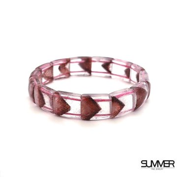 【SUMMER寶石】珍稀金草莓超七金字塔手排34.7g (12mm)