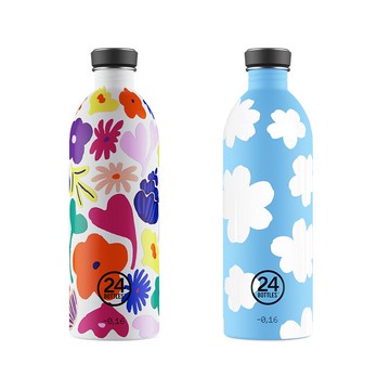24Bottles 輕量冷水瓶 1000ml 花色款 /共2款 花雨漫舞