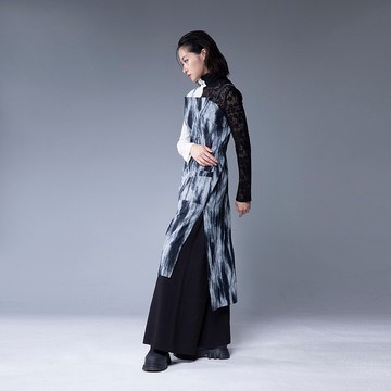 Aman No.71 細肩帶平安符咒魔女洋3號 藍白渲染款