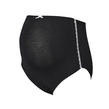 寶貝媽咪-產前專用 M-LL高腰三角褲(黑) MS5034BL