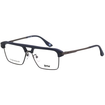 BMW 純鈦 光學眼鏡(藍配霧槍色)BW5098H