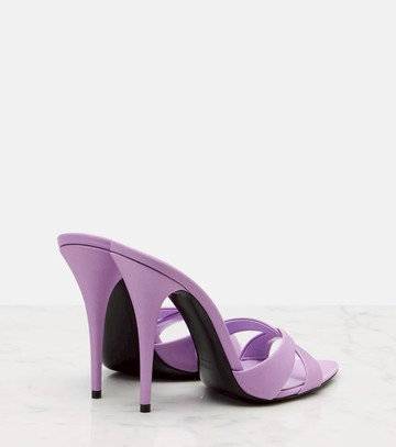 Saint Laurent Kirat 110 crêpe satin mules