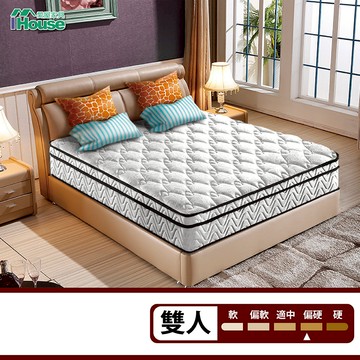 IHouse-【軟硬適中款】奇雅娜 護邊平三線 蜂巢獨立筒床墊